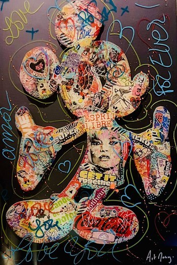 Mickey love pop art by ART'MONY