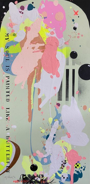 My Soul Is Painted Like  A Butterfly by Bea Garding Schubert