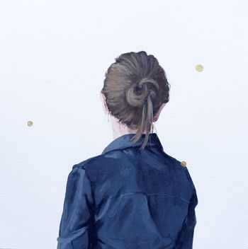 Goldene Punkte XVI - Golden dots XVI by Karoline Kroiss