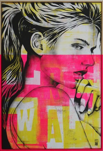 Neon girl by Ronald Hunter