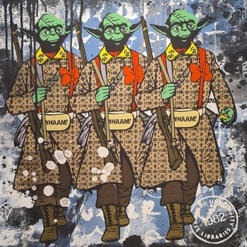 Make love not war by Misako Street Art