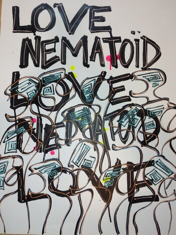 Nématoïd Love par Delphine Dessein