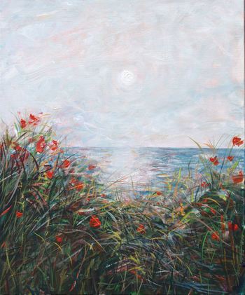 Le ciel un instant épanoui et cette heure blanchie qu’une fois. by François Pagé