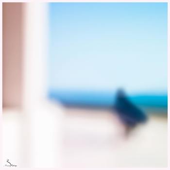  BLUE DANCER - SANTORINI. liberty and serenity DELUXE BOX LIMITED EDITION von Bruno Houdayer