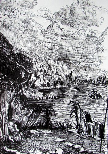 Crique de graviers by Thibault Lepeudry