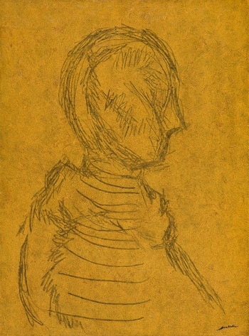 Portrait in Yellow von Ihar Barkhatkou