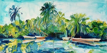 Eden 6 et 7 diptyque par Maude Ovize