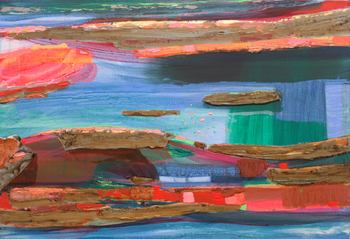 Le fleuve avait déposé sur les iles et les jardins des nourritures luxuriantes. von François Pagé