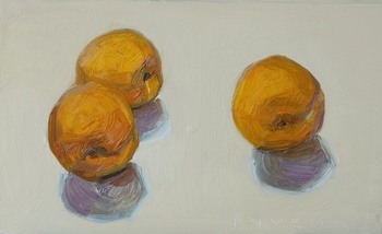 trois abricots sur fond blanc by Olivier Payeur