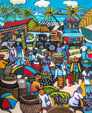 Un marché quelque part by Pascal Milcendeau