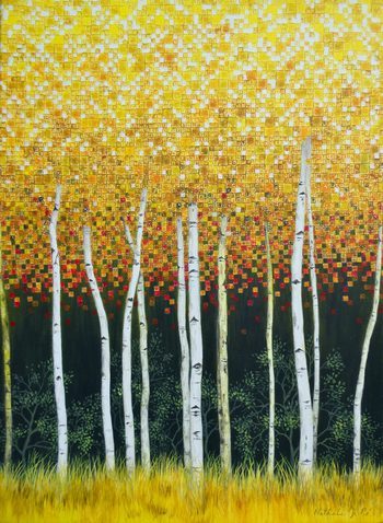 Forêt de bouleaux von Nathalie Si Pié