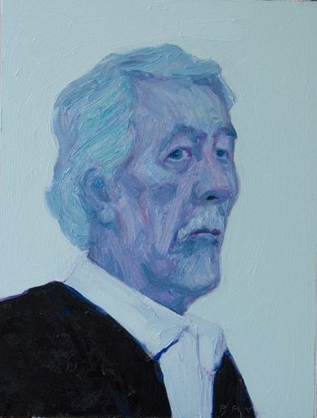 Portrait pop bleu de Jean Rochefort von Olivier Payeur