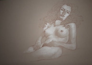 Dessin nu grand format 13 par Harry Boudchicha