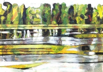 "Small black boats" von Barbara Piatti