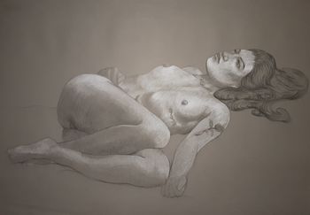 Dessin nu grand format 12 by Harry Boudchicha