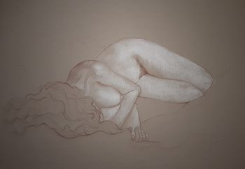 Dessin nu grand format 15 by Harry Boudchicha