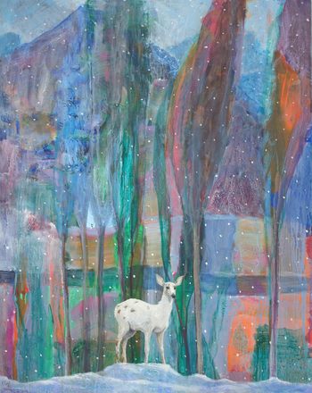 Dans ces grains blancs de neige, toute lumière est bonté. De quelle mystérieuse pensée tes yeux attendent la clef. par François Pagé