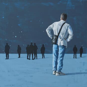 Le ciel bruit indigo by Marylin Cavin
