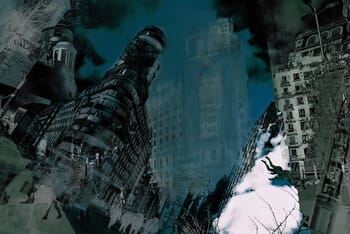 The Fallen Angel (Madrid Skyline) by Cristina Migliorini-Busato