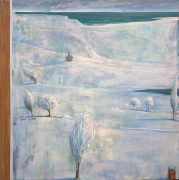 Quand la blancheur inondera les monts et le ciel se jettera en mer, pour nous épouser, nous oserons nous livrer à la chapelle. von François Pagé