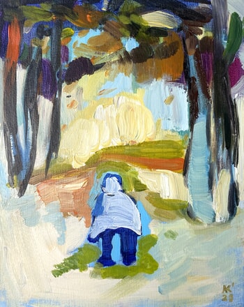 Rest in Forest by Asta Kulikauskaite Krivickiene