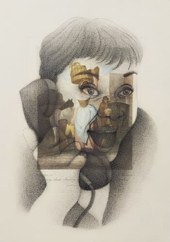 "A New American Dream" series (woman shouting 2) by Gonzalo Garcia Callegari