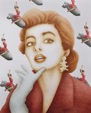 "A New American Dream" series (portrait with an atomic bomb) by Gonzalo Garcia Callegari