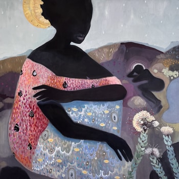 Resting At The Lake von Leila Fanner