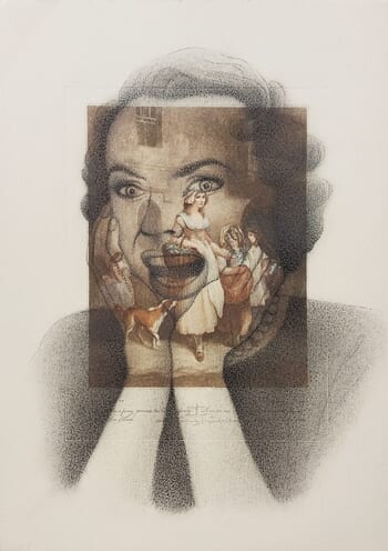 "A New American Dream" series (woman shouting 1) by Gonzalo Garcia Callegari