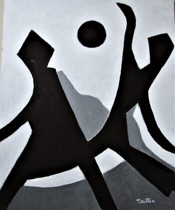 "MOUVEMENT" avec Ballon by Michel de Gouttes