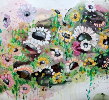 Cosmic Flowers von Poovi Art