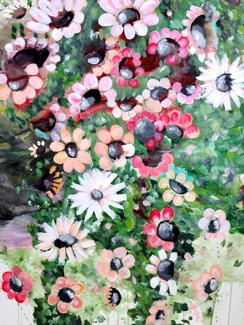 Dreamy Bloom von Poovi Art