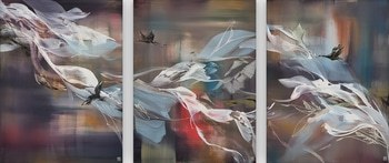 Opaline Grace Triptych by Novi Lim