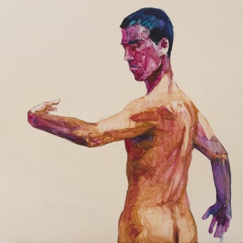 autoportrait pop expressionniste par Olivier Payeur