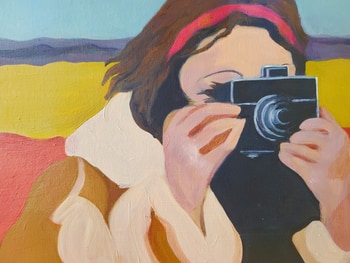 Lady With Camera by Denise Dalzell