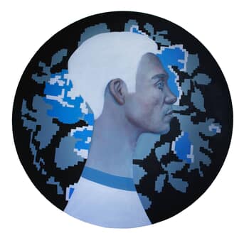 Exchange Currency No. 6 – Pixel Identity with Yellow Carpet Motif par Natasha Lelenco