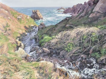 Brittany, coastal stream par Anne Baudequin