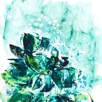 Agapanthes 9 by Joelle Kem Lika