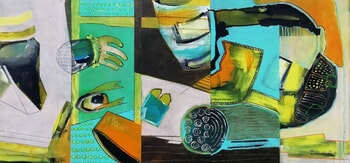 Abstract fragments 04 by Francisco Santos