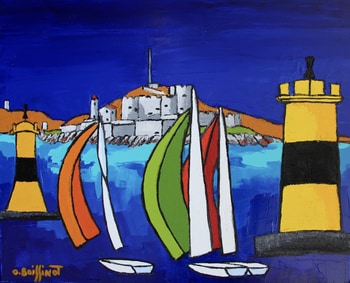 Marseille, régate au château d’if by Olivier Boissinot