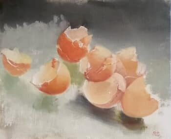 Broken eggs von Rosemary Burn