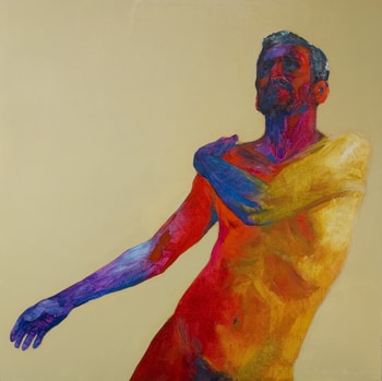 nu masculin pop art by Olivier Payeur