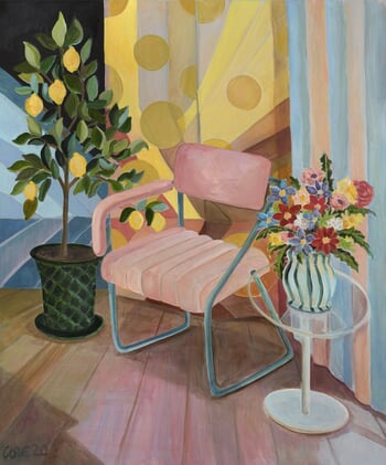 Eileen Gray - Non Conformist  Chair - Summer with Evelyn Wyld Designs by Lottie Cole