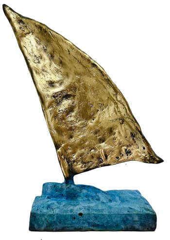 The little sailboat turquoise... (SAILING SPIRIT 2016) par OLIVIER MESSAS