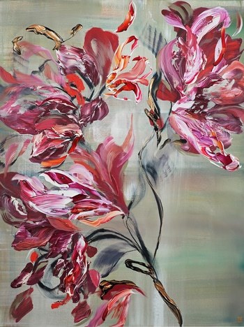 Crimson Entwined by Novi Lim