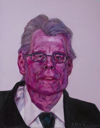 Portrait pop rose de Stephen King by Olivier Payeur