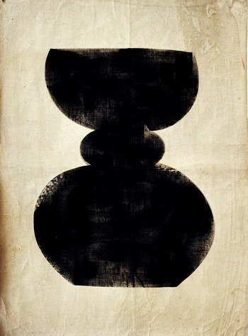 Forms on Cotton 03 by Anna Pepe