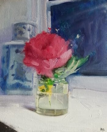 Peony and nightfall par Rosemary Burn