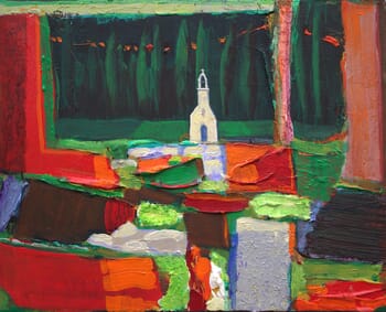  Une nuit, la terre avait gardé la chaleur du jour. Ta porte bleue comme un bruissement d'eau claire accueillait mon cœur. by François Pagé