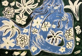 Garden Spirit in Blue by Agnese Negriba